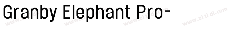 Granby Elephant Pro字体转换